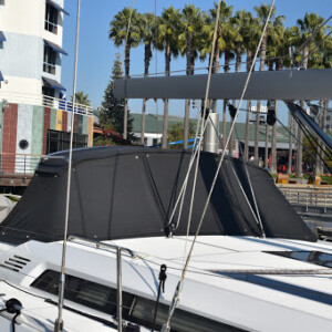 We use durable, longer lasting thread and fabric than you will find anywhere else. We use proper materials for the marine and outdoor environment. Beneteau 51 Window Covers