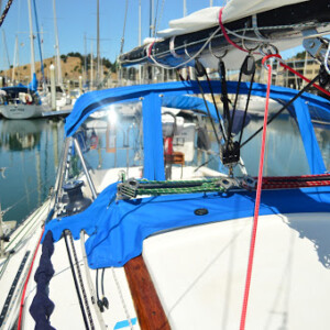 A dodger is an extension of your boat, it should follow the lines and curves of your boat. Catalina 30 Dodger - Windows