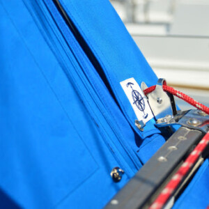 Using a track and zipper system will evenly disperse the tension across the whole dodger, and the deck/window joint will be completely waterproofed. Catalina 30 Dodger