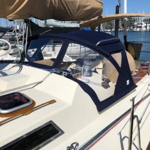 Another benefit of a custom cover is the choices you have in the quality and color of the materials. Using the correct materials on your custom cover will increase the longevity of your investments. Catalina 30 Stackpack Sail Cover