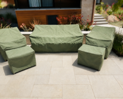 The perfect teak pool set needs the perfect set of covers