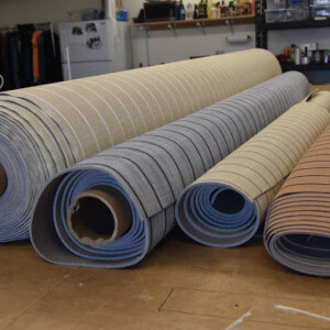Infinity Luxury Woven Flooring is a vinyl material, with a variety of colors and patterns, to create the aesthetic your boat needs. Check out your infinite options here: https://infinitylwv.com. Flooring Options - Infinity Luxury Woven