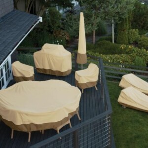 Compass Canvas can craft anything that has to do with custom sewing using a needle and thread; like these outdoor furniture covers. Residential Outdoor Furniture Covers