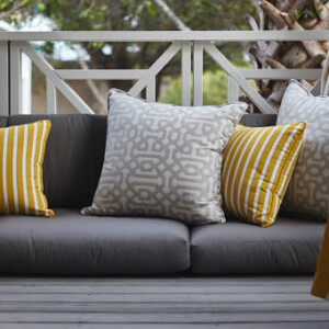 For fabric, we primarily use Sunbrella, WeatherMax, or Stamoid, as these have the best performance in marine and outdoor environments. Residential Outdoor Upholstery