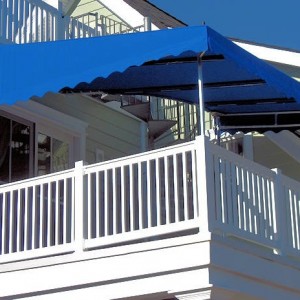 Some residential options we offer include: shade sails, awnings, panels for gazebos, privacy screens, patio cushions or outdoor upholstery, furniture or grill covers. Residential Porch Awning