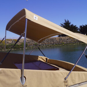 This Stephens 48 got a full custom boat cover and a matching bimini. Stephens 48 Bimini