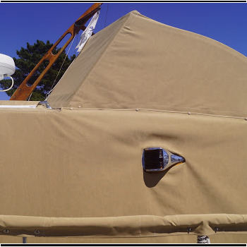 A custom boat cover is made for your boat and all its accessories. We use ventilation systems to increase the breathability of our covers to prevent mold and mildew damage inside your boat. Stephens 48 Boat Cover and Accessories